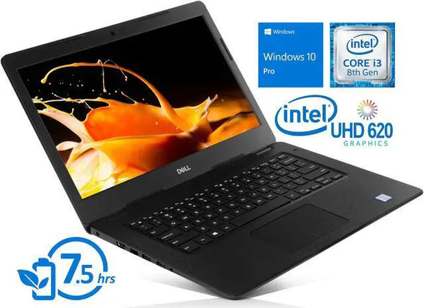 Dell Inspiron 3480 14 in Display i3-8145U 4GB RAM 256GB SSD + 1TB HDD W10 Pro