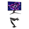 ASUS ROG Swift 31.5 in OLED 4K HDR 240 Hz Gaming Monitor & Ergo Monitor Arm