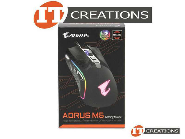 GIGABYTE AORUS M5 GAMING MOUSE - RGB FUSION 16.7M COLORS GM-AORUSM5-RETAIL
