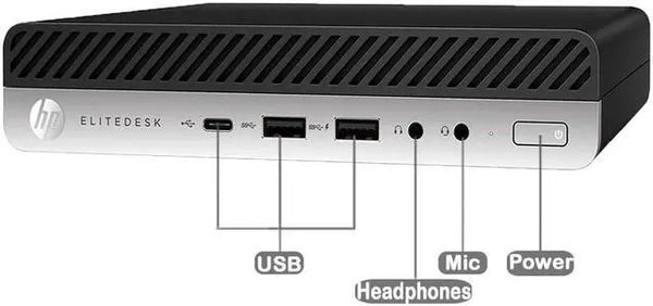 HP 600 G3 MINI i5-7500T 16GB RAM 1TB HDD Win 10 Pro