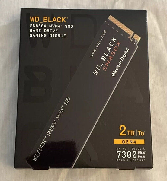 Western Digital WD Black SN850X 2TB GEN 4 SSD Game Drive Brand New WDBB960020BNC