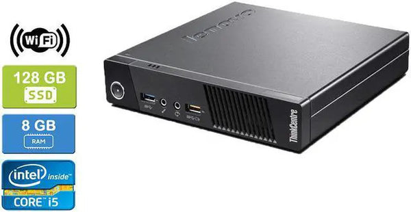 LENOVO M73 TINY i5-4590T 8GB RAM 128GB SSD Win 10 Pro