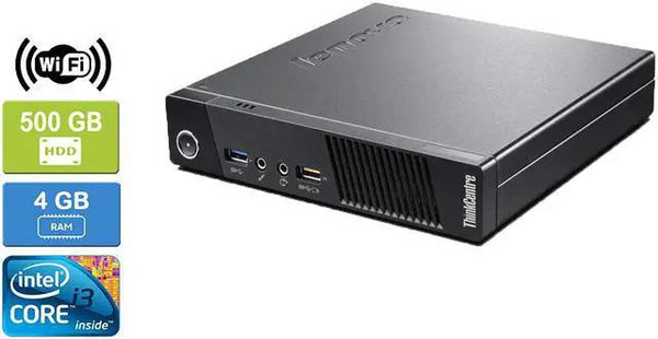 LENOVO M73 TINY i3-4130T 4GB RAM 500GB SSD HDD Win 10 Pro