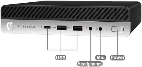 HP 800 G4 MINI i5-8600 8GB RAM 256GB SSD Win 10 Pro