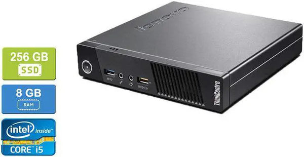 LENOVO M93 TINY i5-4570T 8GB RAM 256GB SSD Win 10 Pro