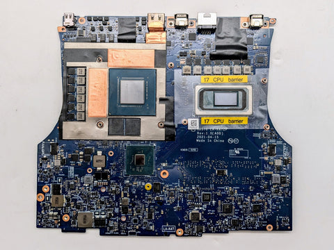 ALIENWARE X17 R1 INTEL I7-11700H GEFORCE RTX 3080 MOTHERBOARD 3PWR5 *READ*