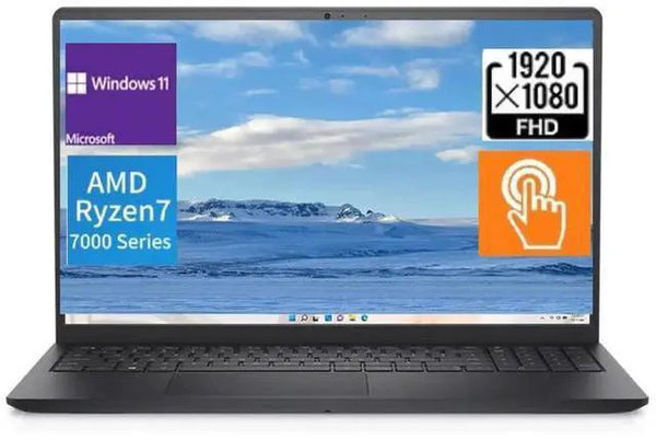 Dell Inspiron 15.6 in FHD Touch Ryzen 5 7530U Radeon 8GB RAM 1TB PCIe SSD W11