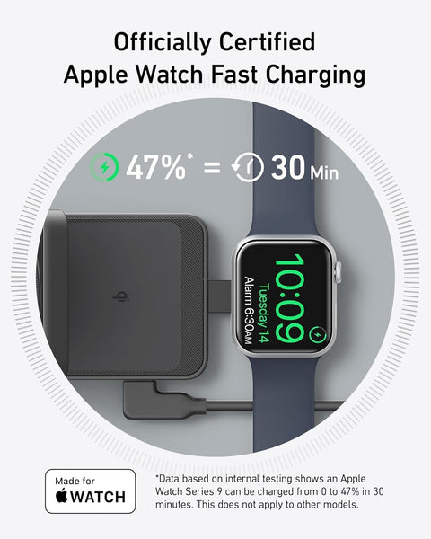Anker MagGo 3-in-1 MagSafe-Compatible Qi2 Wireless Charging Station 40W