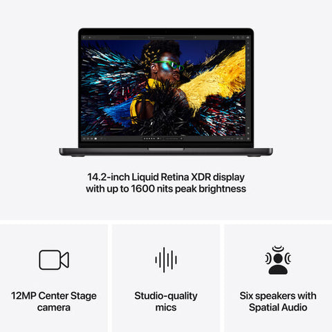 Apple MacBook Pro M4 Max, Space BlackM4 Max 32-Core 36GB 1TB 14.2 3024 x 1964 wh
