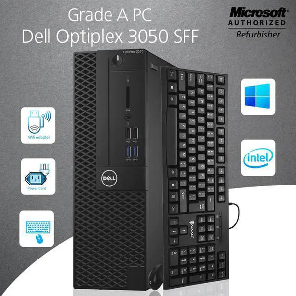Dell Optiplex 3050 Small Form Factor SFF Desktop Core i5 7500 @ 8GB RAM 480GB