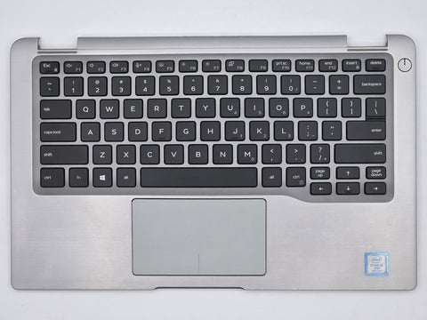 Dell Latitude 7400 2-in-1 Palmrest Touchpad Assembly w/ Keyboard No WWAN, Silver