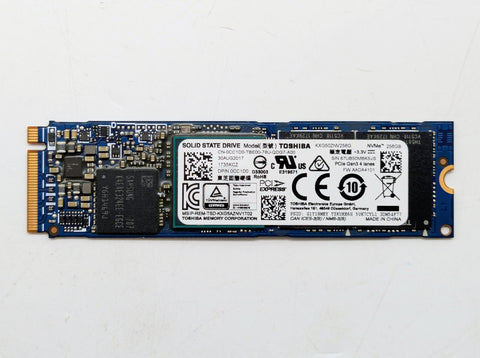 Toshiba KXG50ZNV256G 256GB NVMe PCIe 3.0 x4 M.2 2280 SSD Solid State Drive