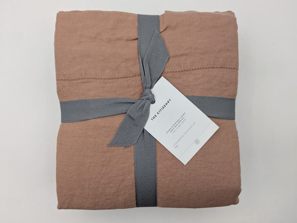 The Citizenry Stonewashed Linen Sheet Set Full - Rosa