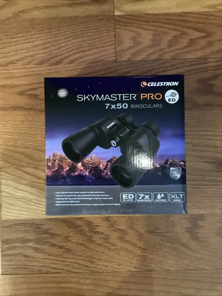 Celestron 7x50mm SkyMaster Pro ED Porro Binoculars with 7.8 Degree Angle of View