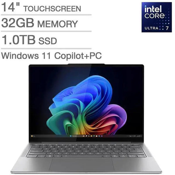 Lenovo Slim 7i Aura Edition 32GB RAM 1TB SSD 14 in OLED Touch Core Ultra 7 258V