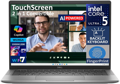 Dell Latitude 7450 2-in-1 14.0 WUXGA Display Intel Ultra 5-135U, 16GB LPDDR5X, 1