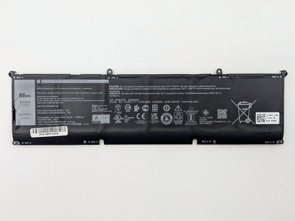 Dell 6-cell 86 WH Lithium Ion Replacement Battery 70N2F