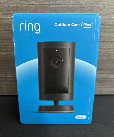 Ring Outdoor Cam Plus Battery 2K HD Smart Camera - Black -FREE SHIPPING-