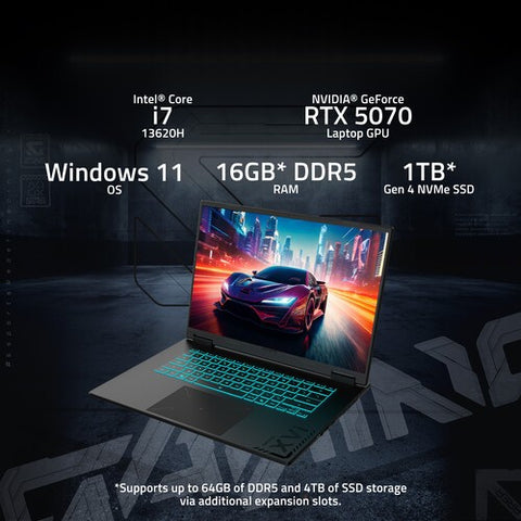 Gigabyte GAMING A16 CVH Intel i7-13620H 13th Gen 5070 8 GB RTX 16GB 1TB 16 FHD+