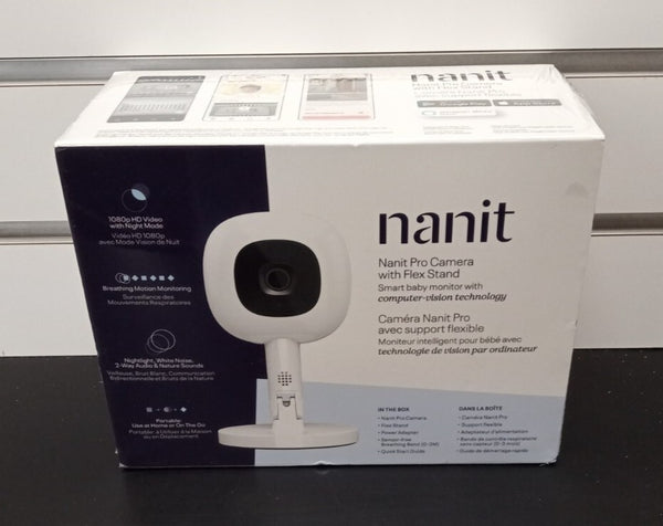 MA2) Nanit Pro Smart Baby Monitor & Flex Stand - 1080p Secure Wi-Fi Video Camera
