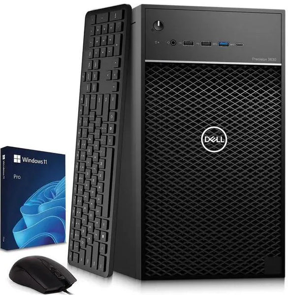 Dell Precision 3630 I5 Tower i5-8500 16GB RAM 128GB SSD Keyboard & Mouse W11 Pro