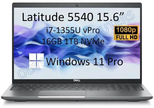Dell Latitude 5540 15.6 in 1080p FHD Anti-Glare Business Intel i7-1355U 1TB SSD