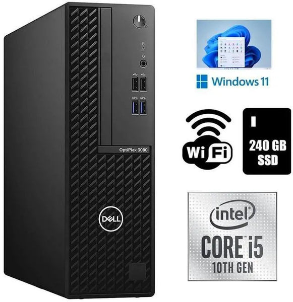 Dell OptiPlex 3080 SFF Desktop i5-10500 16GB RAM 240GB SSD W11 Pro