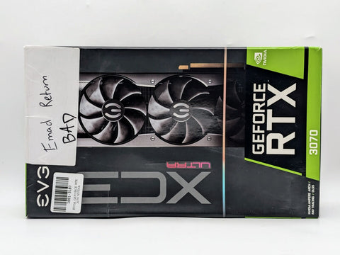 EVGA GeForce RTX 3070 8GB XC3 Black GPU w/Box *READ*