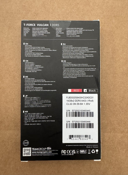 NEW Vulcan 32gb 6400mhz DDR5 FREE SHIPPINg