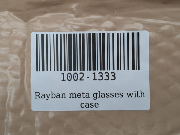 Ray-Ban Meta Wayfarer Smart Glasses Black with Charging Case - Used
