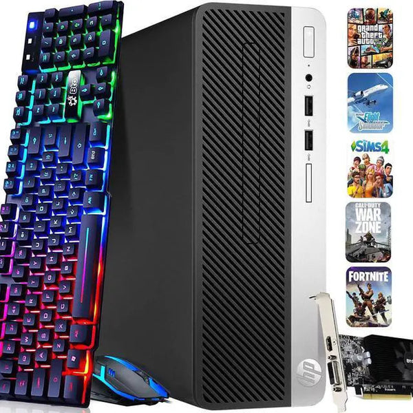 HP 800 G3 SFF Desktop PC i5-6500 16GB RAM 1TB SSD NVIDIA GT1030 & & Professional