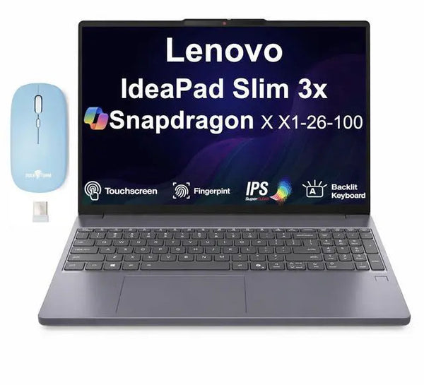 Lenovo IdeaPad Slim 3x Copilot + 15.3 in Touch IPS Snapdragon X X1-26-100