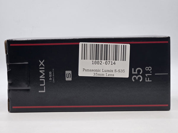 NEW Panasonic Lumix S-S35 35mm Lens F 1.8 - SHIPS FREE