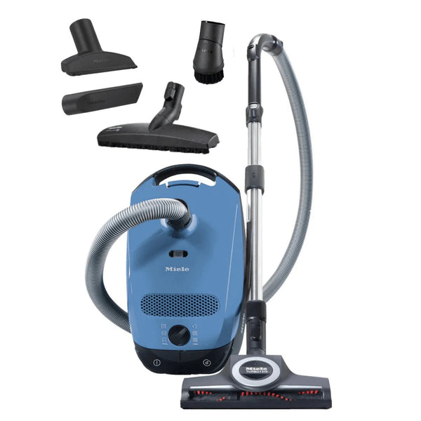 Miele Classic C1 Turbo Team Bagged Canister Vacuum Tech Blue 11181010 NEW