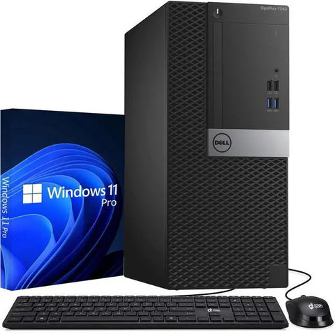 Dell OptiPlex 7040 Desktop Tower i5-6500 8GB RAM 128GB SSD Keyboard & Mouse