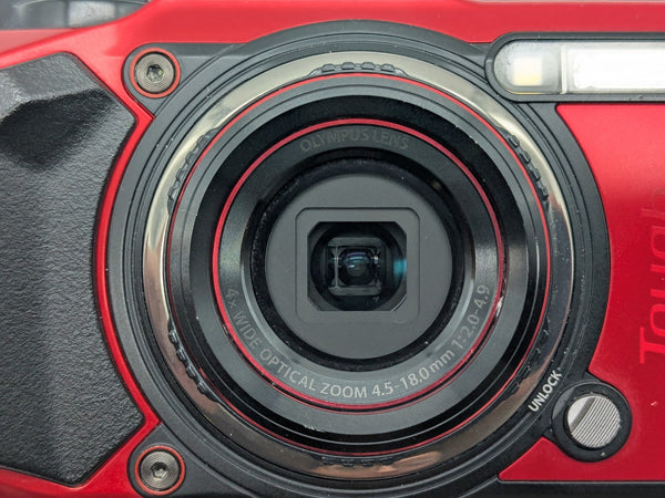 Olympus Tough TG-6 12MP Waterproof 4K Digital Camera - Red