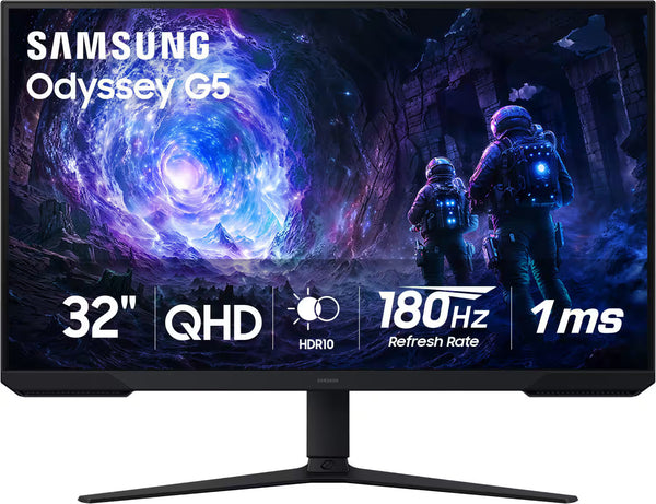 Samsung - 32 in Odyssey G51F QHD 180Hz 1ms AMD FreeSync Gaming Monitor with