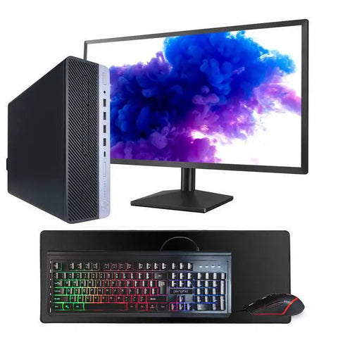 HP ProDesk 600G5 Desktop Intel Core i5 16GB RAM 500GB SSD 24 i5-9500