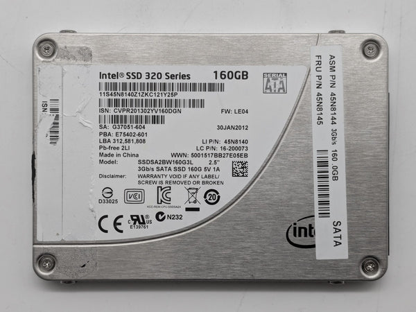 Intel 320 Series 160GB 2.5