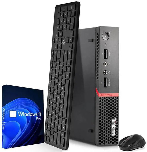 Lenovo M715q Desktop Mini AMD PRO A12-9800E 8GB RAM 128GB SSD Radeon W11 Pro