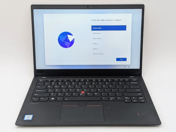 Lenovo X1 Carbon 7th Gen 14 FHD I5-8365U 1TB SSD 16GB W11P Webcam FP Reader