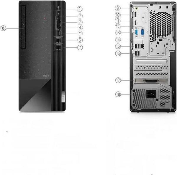 Lenovo ThinkCentre neo 50t Gen 3 Tower Desktop 2022 Core 12100 256GB i3-12100