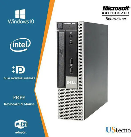 Dell Optiplex 9010 USFF i5-3470S 16GB RAM 256GB SSD W10 Pro Free Power cord