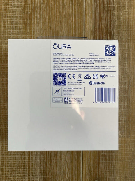 Oura Ring Gen3 Horizon Gold Size 7 JZ90-51383-07 - Fast Free Shipping!