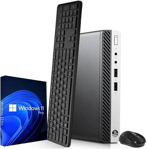 HP 400 Tiny Desktop Mini Workstation Intel Core i5-8500T 32GB DDR4 Ram 512GB
