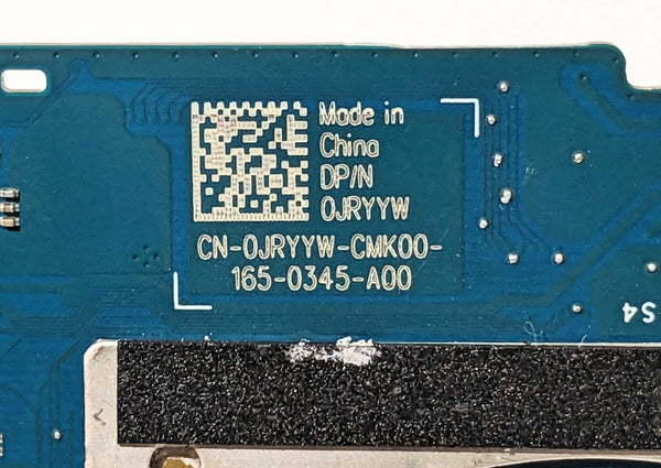 DELL XPS 13 9310 INTEL CORE I5-1135G7 CPU 8GB RAM MOTHERBOARD JRYYW *READ*