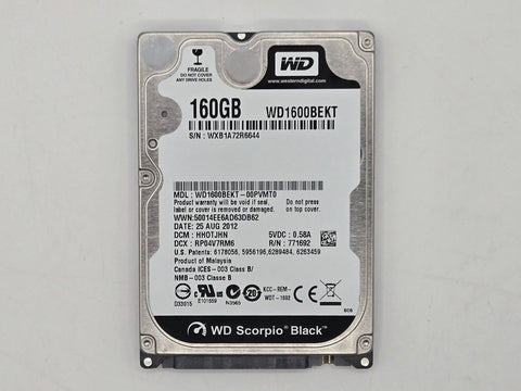 Western Digital Scorpio Black WD1600BEKT Internal 2.5