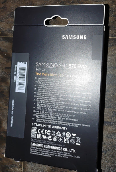 Samsung 2TB 870 Evo 2.5 SSD FREE SHIPPING