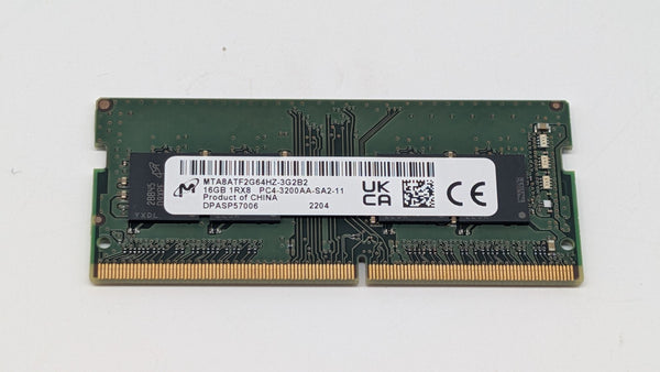 Micron 16GB DDR4 3200MHz PC4-25600 SODIMM Laptop Memory RAM MTA8ATF2G64HZ-3G2B2