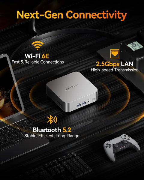 Geekom A8 AI Mini PC, AMD Ryzen 9 8945HS 5.2GHz, 32GB DDR5 RAMu00262TB PCIe 4.0